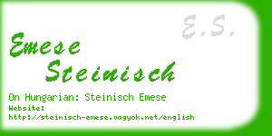 emese steinisch business card